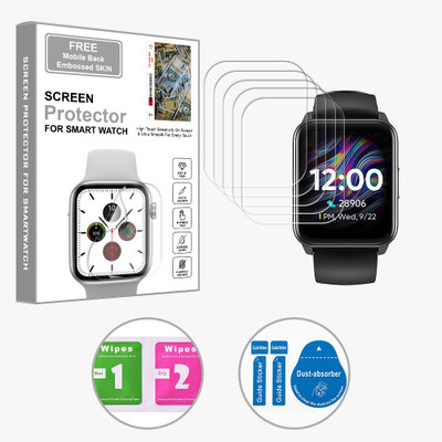 ARBAN Edge To Edge Screen Guard for DIZO Watch 1.4 inch (FREE 1 MOBILE EMBOSSED SKIN) SMARTWATCH SCREEN GUARD(Pack of 5)