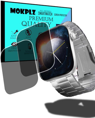 MOKPLZ Edge To Edge Screen Guard for CROSSBEATS IGNITE STELLR SMARTWATCH(Pack of 2)