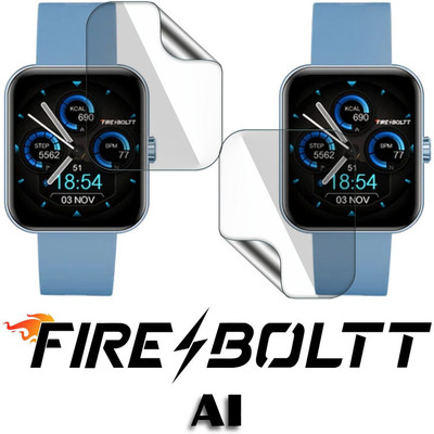 Enlinea Edge To Edge Screen Guard for Fire-Boltt Ai Screen Guard(Pack of 3)