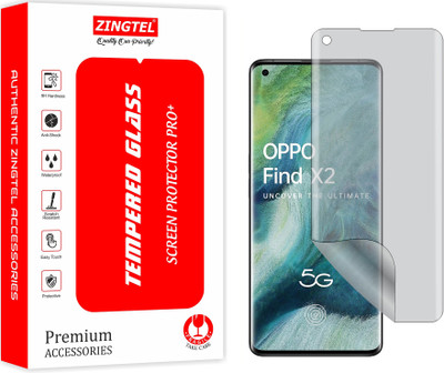 ZINGTEL Edge To Edge Screen Guard for Oppo Find X2 CPH2023 (Anti Glare Matte Nano Liquid Hydrogel Film)(Pack of 1)