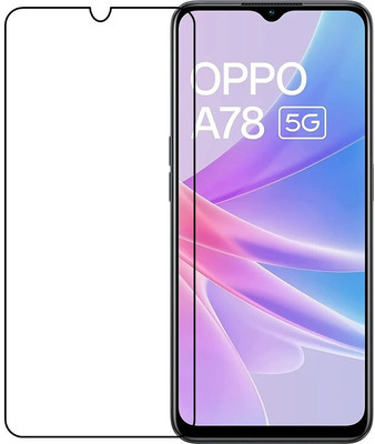ARMORX Edge To Edge Screen Guard for OPPO A78 5G Smart Mobile Plastic And Fiber Impossible Flexible Tempered Glass OPPO A78(Pack of 1)