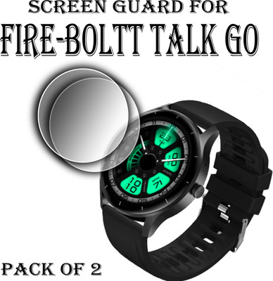 EJZATI Edge To Edge Screen Guard for FIRE BOLTT TALK GO SMARTWATCH SCREEN GUARD(Pack of 2)