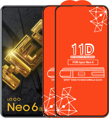 Qyist Edge To Edge Screen Guard for Iqoo Neo 6(Pack of 2)