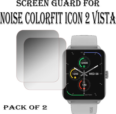 EJZATI Edge To Edge Screen Guard for NOISE COLORFIT ICON 2 VISTA SMARTWATCH(Pack of 2)
