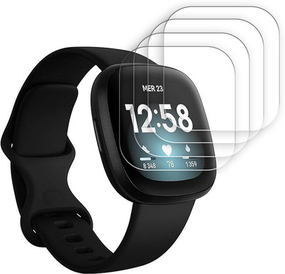 ARBAN Edge To Edge Screen Guard for Fitbit Versa 3 Smartwatch 1.58 inch SMARTWATCH SCREEN GUARD(Pack of 4)