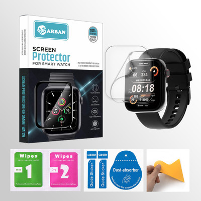 ARBAN Edge To Edge Screen Guard for Maxima Max Pro Coral 1.9 inch Smartwatch 2 PROTECTOR + 2 WIPES + 2 DUST REMOVAL STICKER + 1 WIPER(Pack of 2) ARBAN Edge To Edge Screen Guard for Maxima Max Pro Coral 1.9 inch Smartwatch 2 PROTECTOR + 2 WIPES + 2 DUST REMOVAL STICKER + 1 WIPER(Pack of 2)