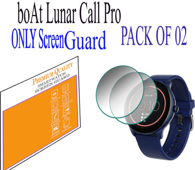 HIDEOUS Edge To Edge Screen Guard for boAt Lunar Call Pro(Pack of 2)