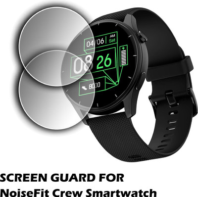 ejzatex Edge To Edge Screen Guard for NOISEFIT CREW SMARTWATCH(Pack of 2)