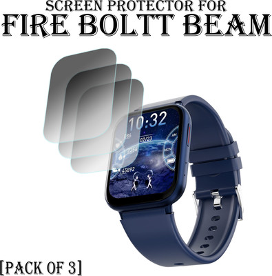 ejzatex Edge To Edge Screen Guard for FIRE BOLTT BEAM SMARTWATCH(Pack of 3)