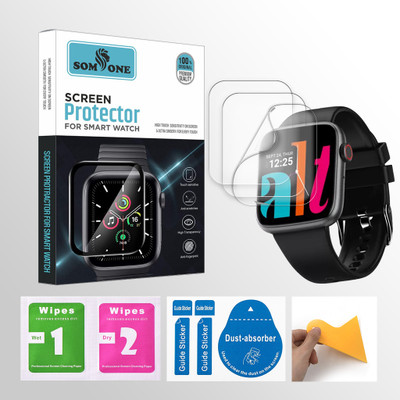 SOMTONE Edge To Edge Screen Guard for alt Lit 1.85 inch Smartwatch 3 PROTECTOR + 3 WIPES + 3 DUST REMOVAL STICKER + 1 WIPER(Pack of 3) SOMTONE Edge To Edge Screen Guard for alt Lit 1.85 inch Smartwatch 3 PROTECTOR + 3 WIPES + 3 DUST REMOVAL STICKER + 1 WIPER(Pack of 3)