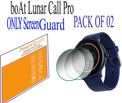 HIDEOUS Edge To Edge Screen Guard for boAt Lunar Call Pro(Pack of 2)