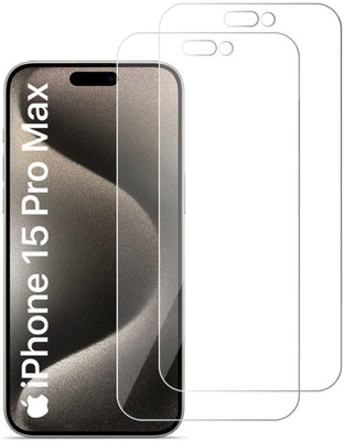 WOW Imagine Edge To Edge Tempered Glass for Apple iPhone 15 Pro Max {Flexible}, Unbreakable Nano Film Glass Screen Protector(Pack of 2)