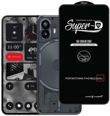TechWings Edge To Edge Screen Guard for Nothing Phone (2a), Super D Glass(Pack of 1)