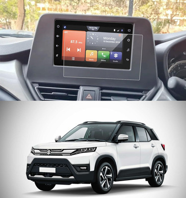 KACA Impossible Screen Guard for Maruti Suzuki New Brezza Zxi SmartPlay Pro Infotainment System : Navigation : GPS Player : CarPlay : Car Dashboard (Company Fitted) Glossy :1(Pack of 1)