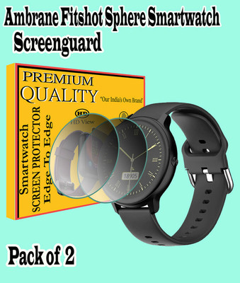 EZGER Edge To Edge Screen Guard for ambrane fitshot sphere(Pack of 2)