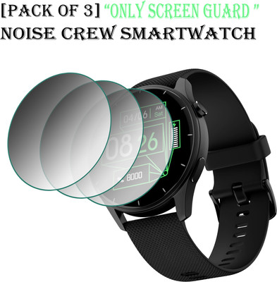 ejzatex Edge To Edge Screen Guard for NOISE CREW SMARTWATCH(Pack of 3)