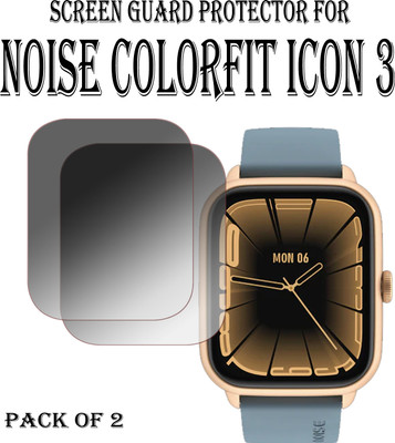 ejzatex Edge To Edge Screen Guard for NOISE COLORFIT ICON 3 SMARTWATCH SCREEN GUARD(Pack of 2)