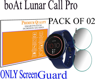 HIDEOUS Edge To Edge Screen Guard for boAt Lunar Call Pro(Pack of 2)