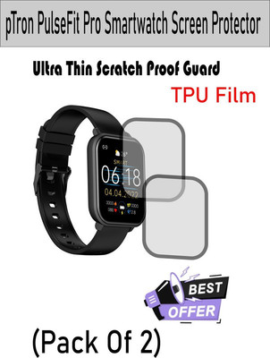RapTag Edge To Edge Screen Guard for EV pTron PulseFit Pro(Pack of 2)