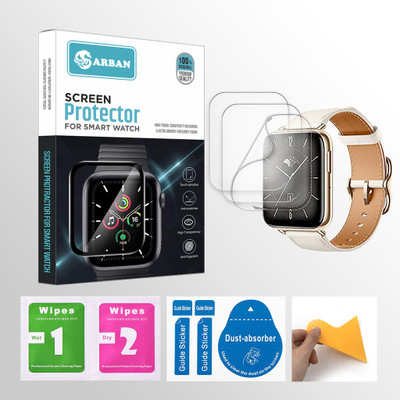 ARBAN Edge To Edge Screen Guard for Oppo Watch 3 1.75 inch Smartwatch 3 PROTECTOR + 3 WIPES + 3 DUST REMOVAL STICKER + 1 WIPER(Pack of 3) ARBAN Edge To Edge Screen Guard for Oppo Watch 3 1.75 inch Smartwatch 3 PROTECTOR + 3 WIPES + 3 DUST REMOVAL STICKER + 1 WIPER(Pack of 3)