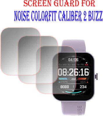 EJZATI Edge To Edge Screen Guard for NOISE COLORFIT CALIBER 2 BUZZ SMARTWATCH(Pack of 3)