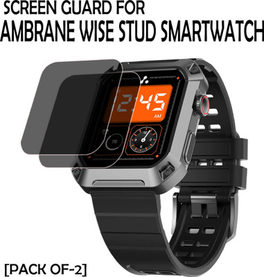 EJZATI Edge To Edge Screen Guard for AMBRANE WISE STUD SMARTWATCH(Pack of 2)