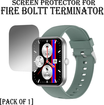 EJZATI Edge To Edge Screen Guard for FIRE BOLTT TERMINATOR SMARTWATCH(Pack of 1)