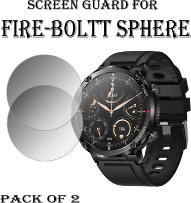 EJZATI Edge To Edge Screen Guard for FIRE BOLTT SPHERE SMARTWATCH(Pack of 2)