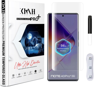 KLAH Edge To Edge Screen Guard for Infinix Note 40 Pro Plus 5G, Borderless UV Glass Protection(Pack of 1)