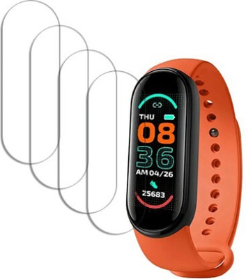SUNMOON WATCHH Edge To Edge Screen Guard for Mi Smart Band 6 1.56 inch SMARTWATCH SCREEN GUARD 0.499(Pack of 4)