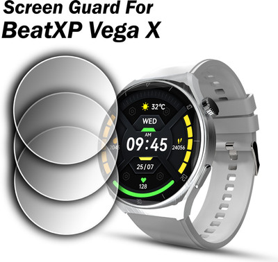 ejzatex Edge To Edge Screen Guard for BEATXP VEGA X SMARTWATCH(Pack of 3)