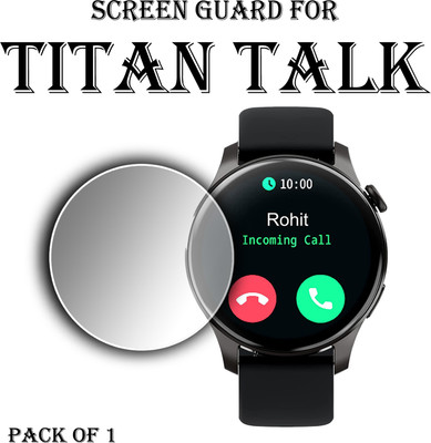 EJZATI Edge To Edge Screen Guard for TITAN TALK SMARTWATCH(Pack of 1)