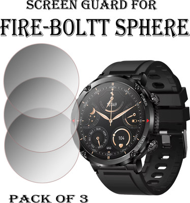 EJZATI Edge To Edge Screen Guard for FIRE BOLTT SPHERE SMARTWATCH(Pack of 3)