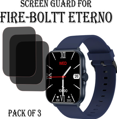 EJZATI Edge To Edge Screen Guard for FIRE BOLTT ETERNO SMARTWATCH(Pack of 3)