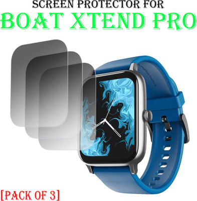 EJZATI Edge To Edge Screen Guard for BOAT XTEND PRO SMARTWATCH SCREEN GUARD(Pack of 3)
