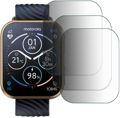 DOUMOF Edge To Edge Screen Guard for Motorola Moto Watch 200 SCREEN GUARD(Pack of 3)