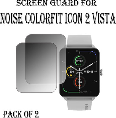 ejzatex Edge To Edge Screen Guard for NOISE COLORFIT ICON 2 VISTA SMARTWATCH(Pack of 2)