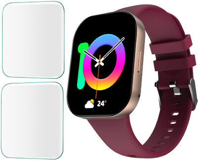 CUBES Edge To Edge Screen Guard for Hammer Robust 1.96 Inch Smart Watch | Self Healing | Touch Sensitive | Unbreakable | Ultra Thin High Grade 9H TPU Film ( Not a Tempered Glass )(Pack of 2)