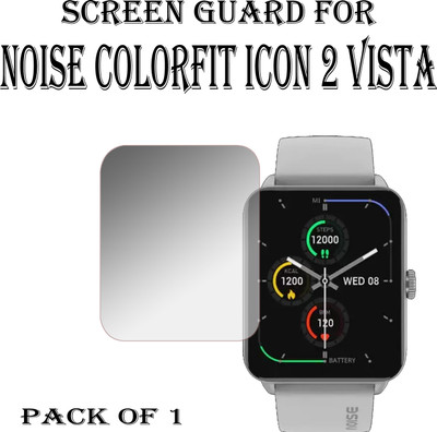 ejzatex Edge To Edge Screen Guard for NOISE COLORFIT ICON 2 VISTA SMARTWATCH(Pack of 1)