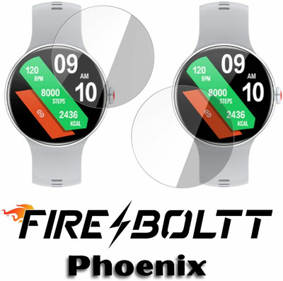 FCS Edge To Edge Screen Guard for Fire-Boltt Phoenix, Fire-Boltt Phoenix (1.3) Inch, Screen Protector(Pack of 2)