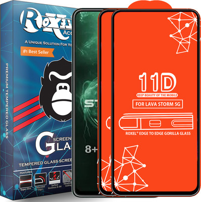 Roxel Edge To Edge Screen Guard for LAVA STORM 5G(Pack of 2)