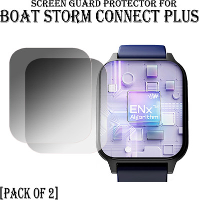EJZATI Edge To Edge Screen Guard for BOAT STORM CONNECT PLUS SMARTWATCH SCREEN GUARD(Pack of 2)
