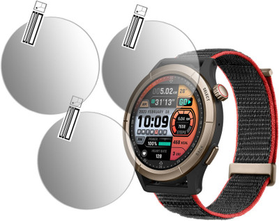 DOUMOF Edge To Edge Screen Guard for Amazfit Cheetah Pro SMARTWATCH(Pack of 3)