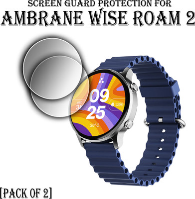 ejzatex Edge To Edge Screen Guard for AMBRANE WISE ROAM 2 SMARTWATCH(Pack of 2)