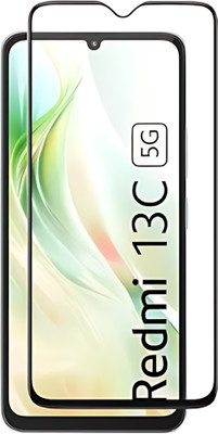 Techforce Edge To Edge Tempered Glass for Redmi 13C, Redmi 13C 5G, Poco M6 5G, Poco C65(Pack of 1)