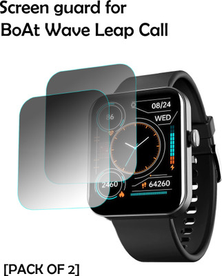 ejzatex Edge To Edge Screen Guard for BOAT WAVE LEAP CALL SMARTWATCH(Pack of 2)