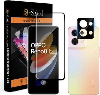 MS-Shield Edge To Edge Screen Guard for OPPO Reno 8 5G, With Camera Lens Protector(Pack of 1)