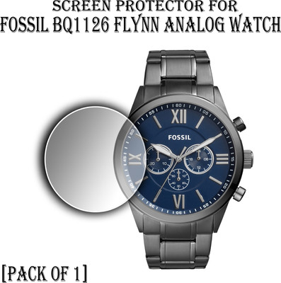 ejzatex Edge To Edge Screen Guard for FOSSIL BQ1126 FLYNN ANALOG WATCH(Pack of 1)