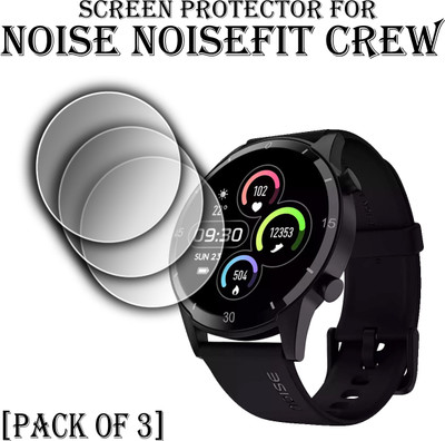 EJZATI Edge To Edge Screen Guard for NOISE NOISEFIT CREW SMARTWATCH(Pack of 3)