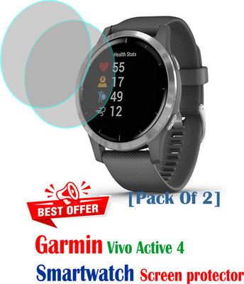 RapTag Edge To Edge Screen Guard for SN 01:-Garmin Vivo Active 4(Pack of 2)